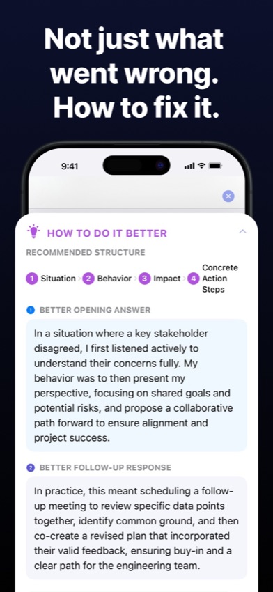 Prept app — recommended structure for a better answer